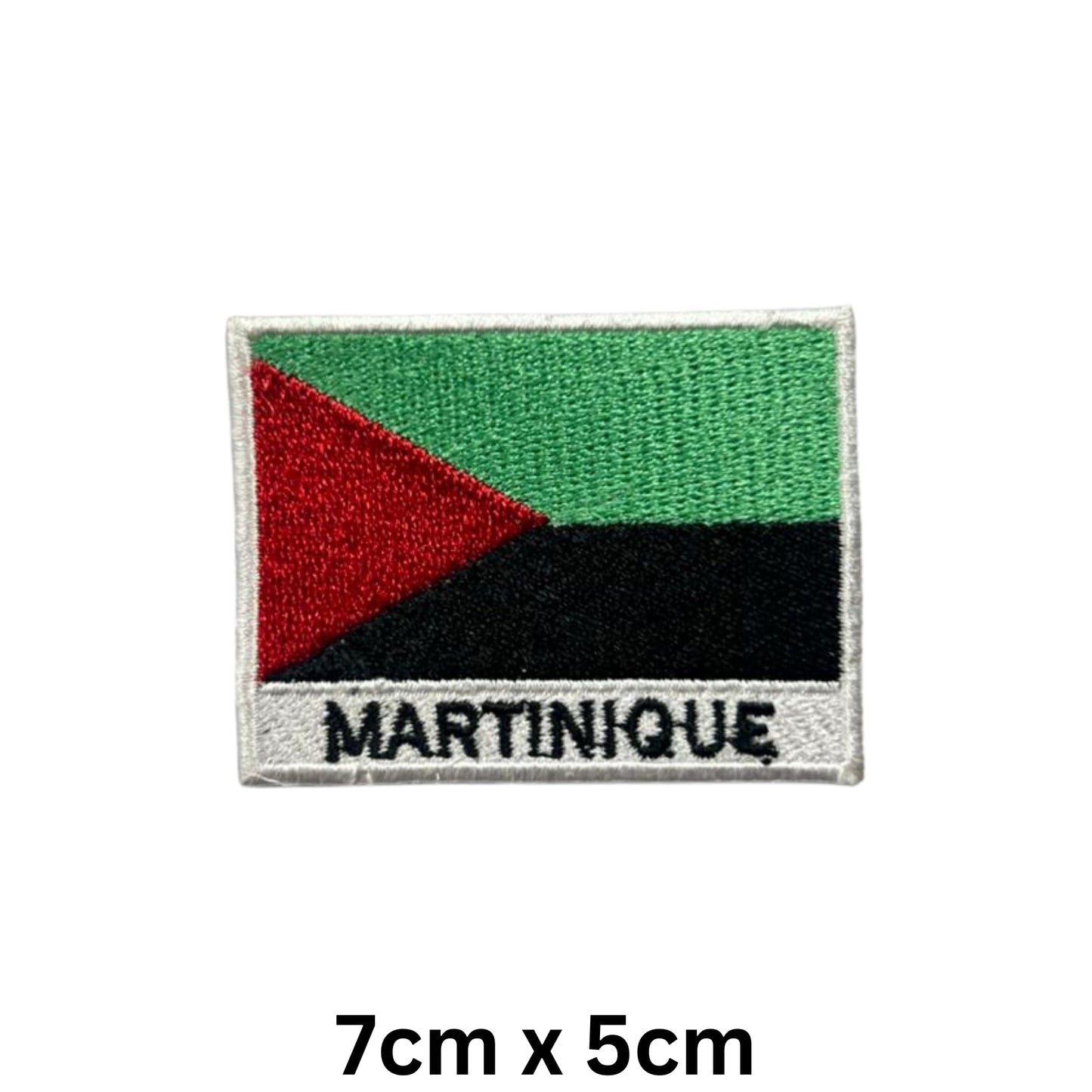 National Country Flag Iron On Patch, Set of 3, Embroidered Fabric Applique, 7cm x 5cm, Rectangular, United Kingdom Theme, for Jackets, Bags, Hats and Crafts (A-J)
