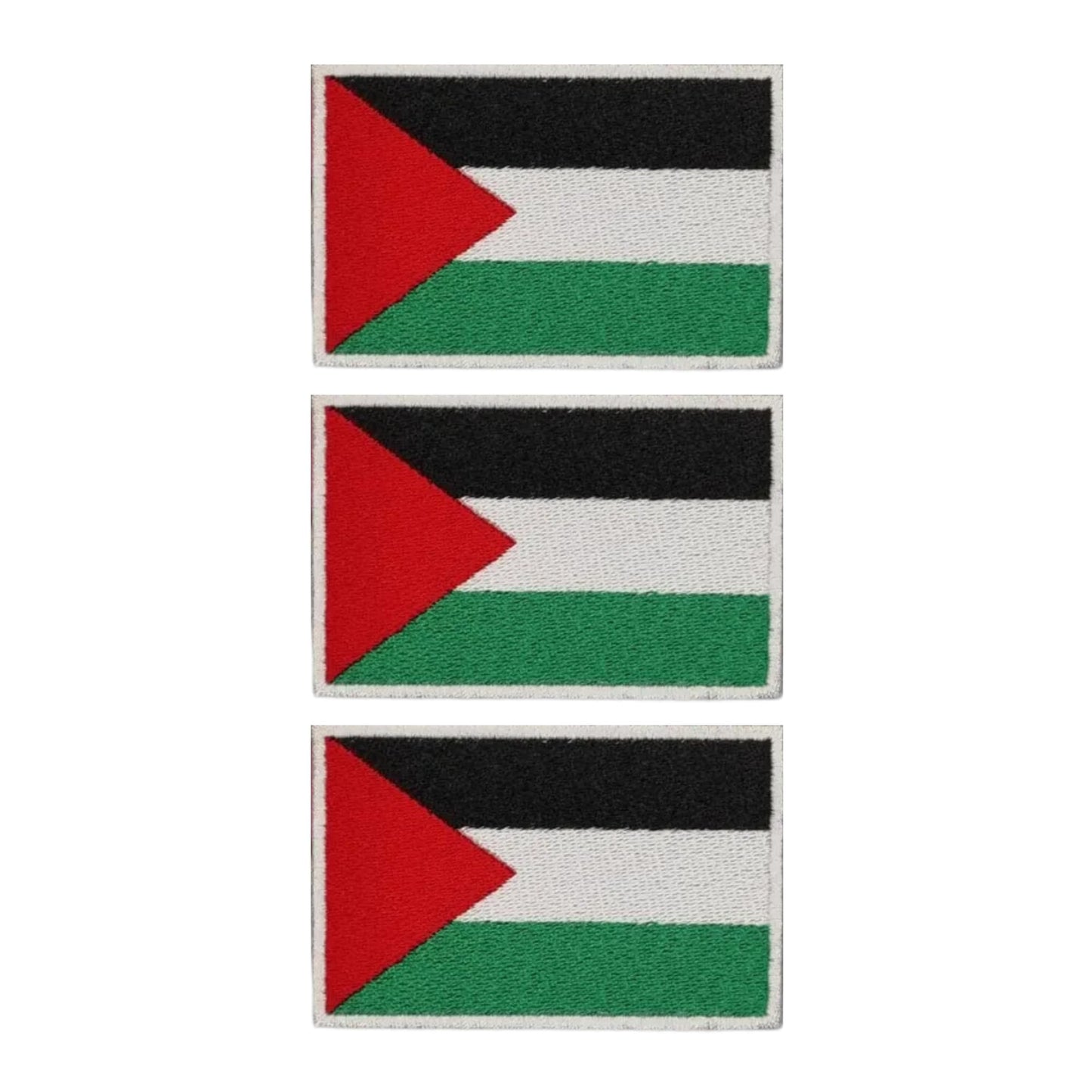 3 Pieces All Countries Flag Patches, 7×4 cm Embroidered Iron-On/Sew On National Flags, World Country Badge Appliques for Vest, Jacket, Backpack, Hat,(A-J)