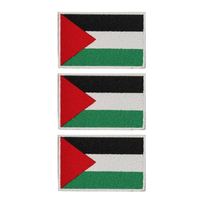 3 Pieces All Countries Flag Patches, 7×4 cm Embroidered Iron-On/Sew On National Flags, World Country Badge Appliques for Vest, Jacket, Backpack, Hat, (K-S)