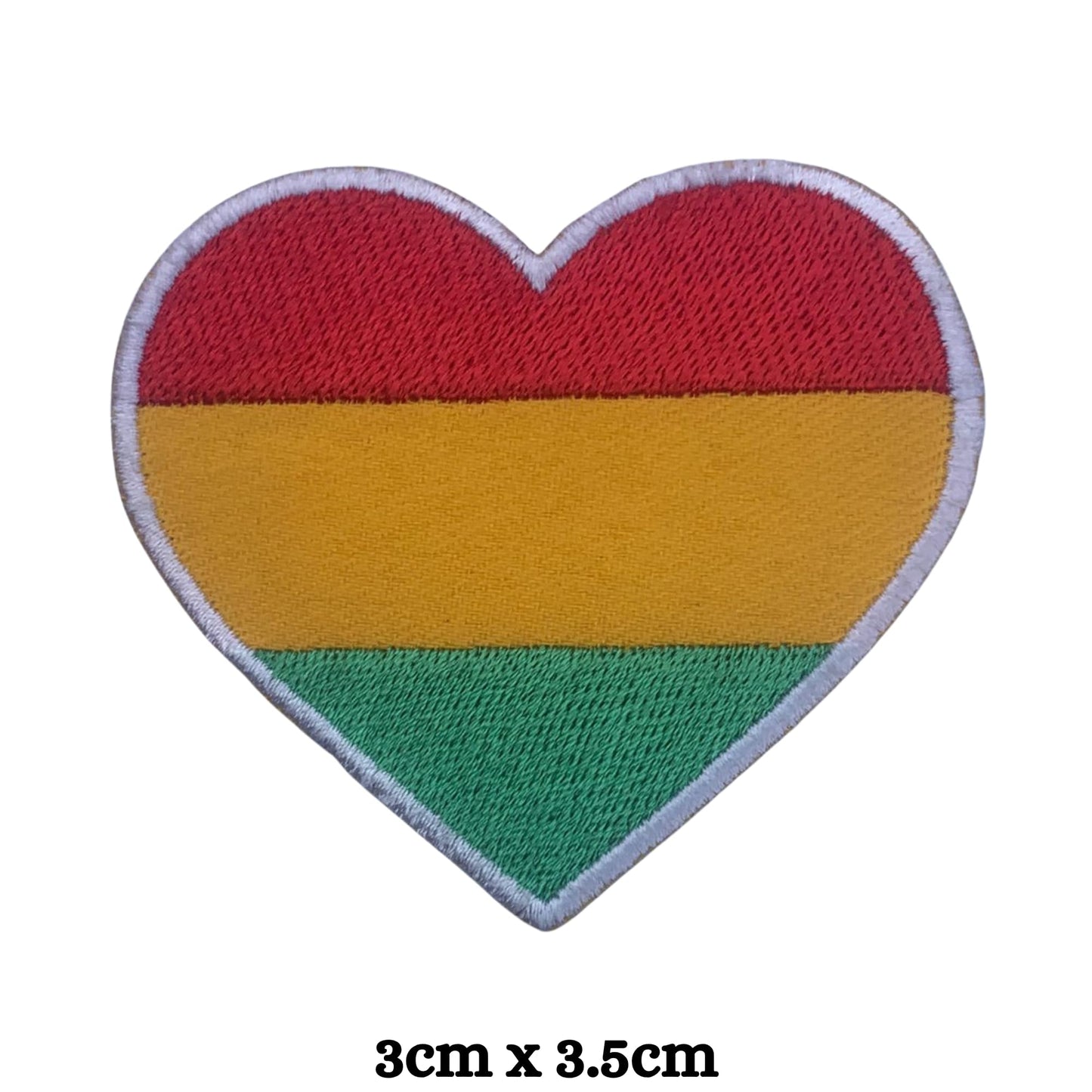 Bolivia Flag Embroidered Patch Set, Iron-On or Sew-On Applique Badges, Rectangle Shield Round Heart Shapes, National Flag Emblem for Jackets, Backpacks, Hats, Uniforms and Various Sizes