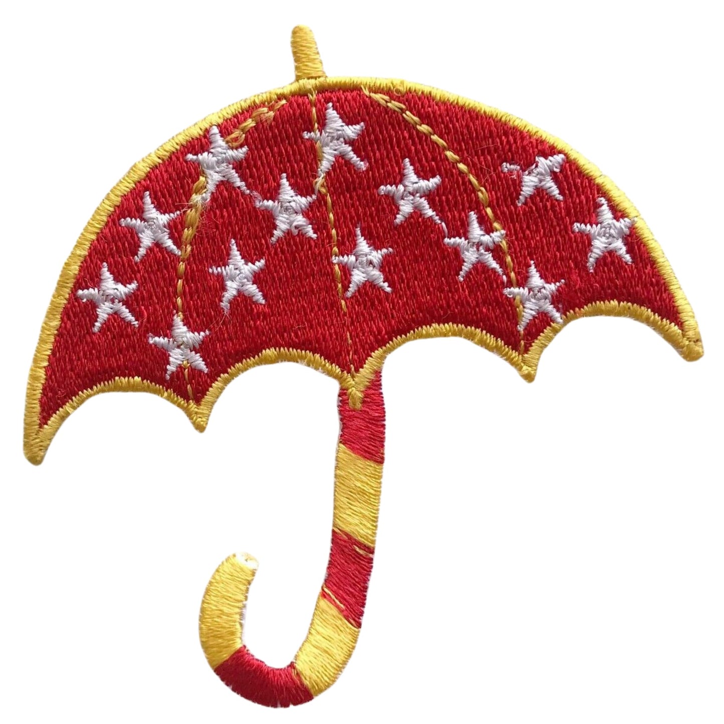 Umbrella Embroidery Iron-On Patches for Clothing Sew-On Applique for DIY Crafts Denim Jackets Jeans Backpacks