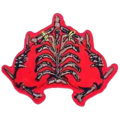 Skeleton and Bones Embroidery Iron-On Patches for Clothing Sew-On Applique for DIY Crafts Denim Jackets Jeans Backpacks