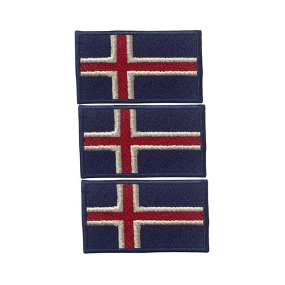 3 Pieces All Countries Flag Patches, 7×4 cm Embroidered Iron-On/Sew On National Flags, World Country Badge Appliques for Vest, Jacket, Backpack, Hat, (T-Z)