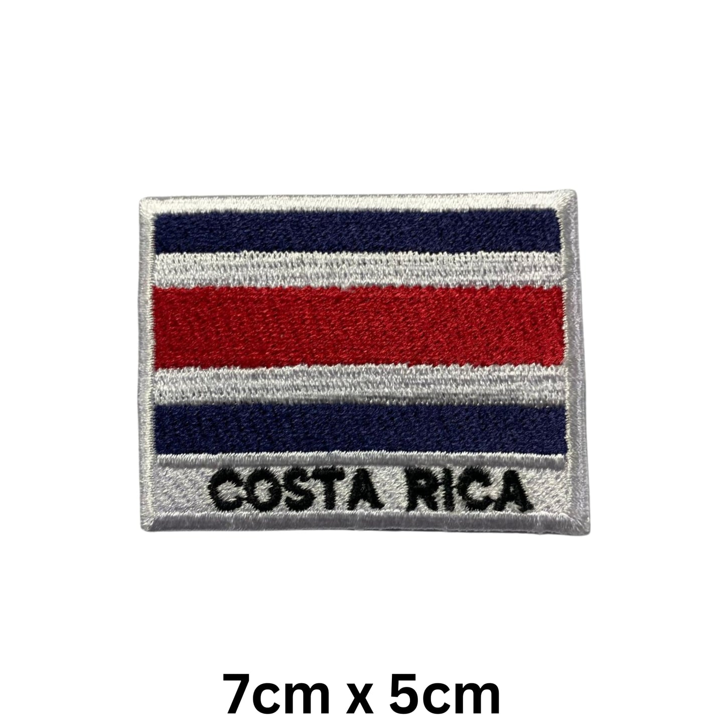 National Country Flag Iron On Patch, Set of 3, Embroidered Fabric Applique, 7cm x 5cm, Rectangular, United Kingdom Theme, for Jackets, Bags, Hats and Crafts (A-J)