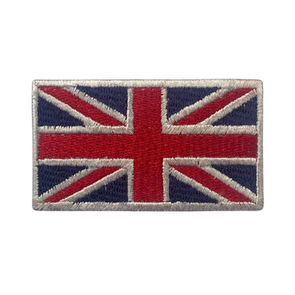 UK and England National Flag Embroidered Patches – Iron On/Sew On Badge in Different Shapes and Various Sizes for Jackets, Backpacks, Hats and DIY Crafts.