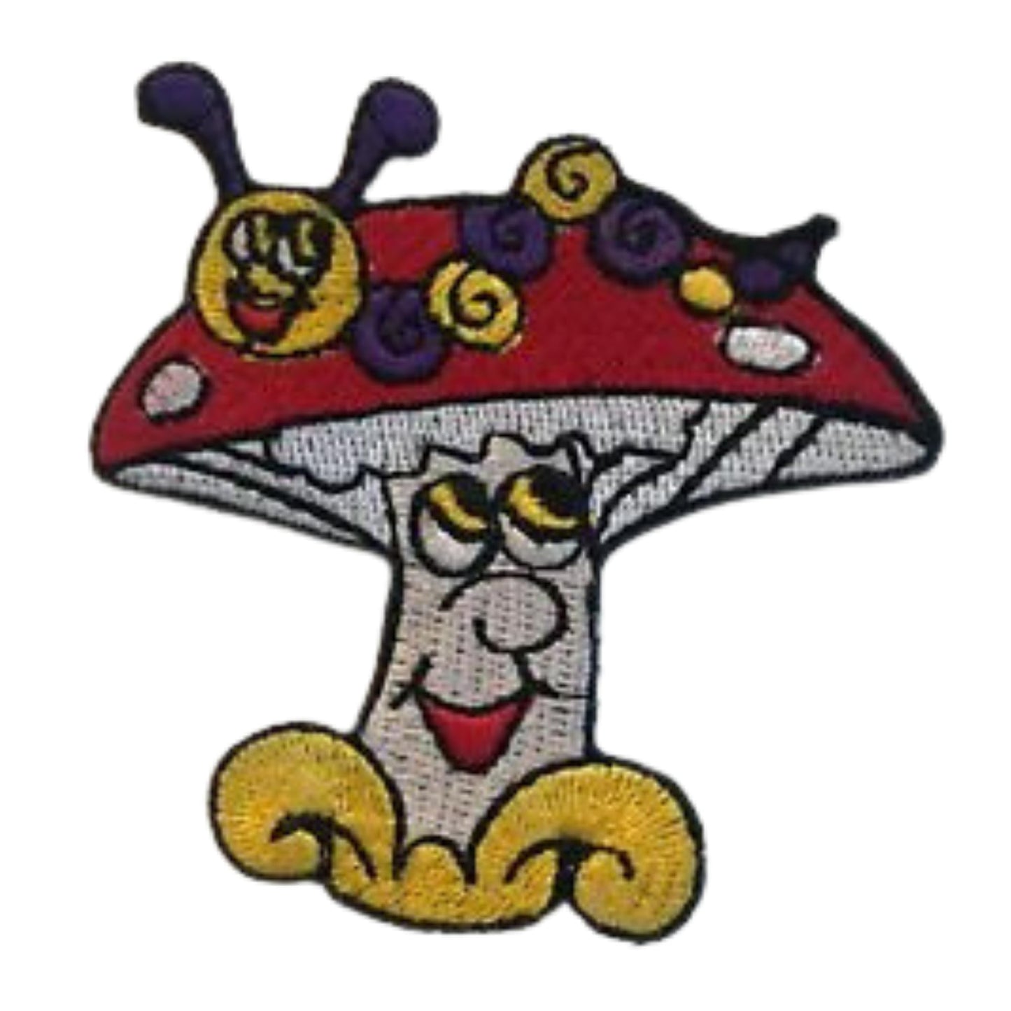 Magic Colourful Mushroom Embroidery Iron-On Patches for Clothing Sew-On Applique for DIY Crafts Denim Jackets Jeans Backpacks