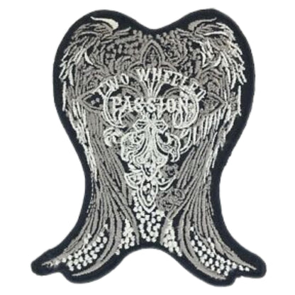 Two Wheeled Passion Embroidery Iron-On Patches for Clothing Sew-On Applique for DIY Crafts Denim Jackets Jeans Backpacks