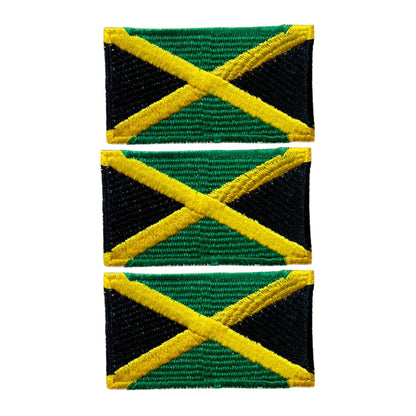 3 Pieces All Countries Flag Patches, 7×4 cm Embroidered Iron-On/Sew On National Flags, World Country Badge Appliques for Vest, Jacket, Backpack, Hat, (T-Z)