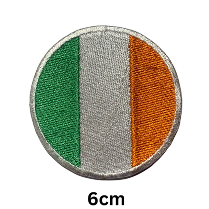 Round Flag Patch – 6cm Circular Embroidered Iron On / Sew On National Flag Badge | All Countries | Tactical Military Emblem for Hats, Jackets, Backpacks, Uniforms – Choose Your Country (A-J)