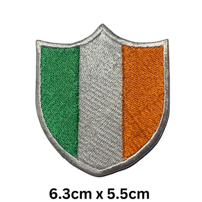 Shield Flag Patch – Embroidered Iron On / Sew On Shield Shaped National Flag Badge | All Countries Available | Heraldic Crest Patch for Jacket, Backpack, Biker Vest, Uniform – Choose Your Country (A-J)