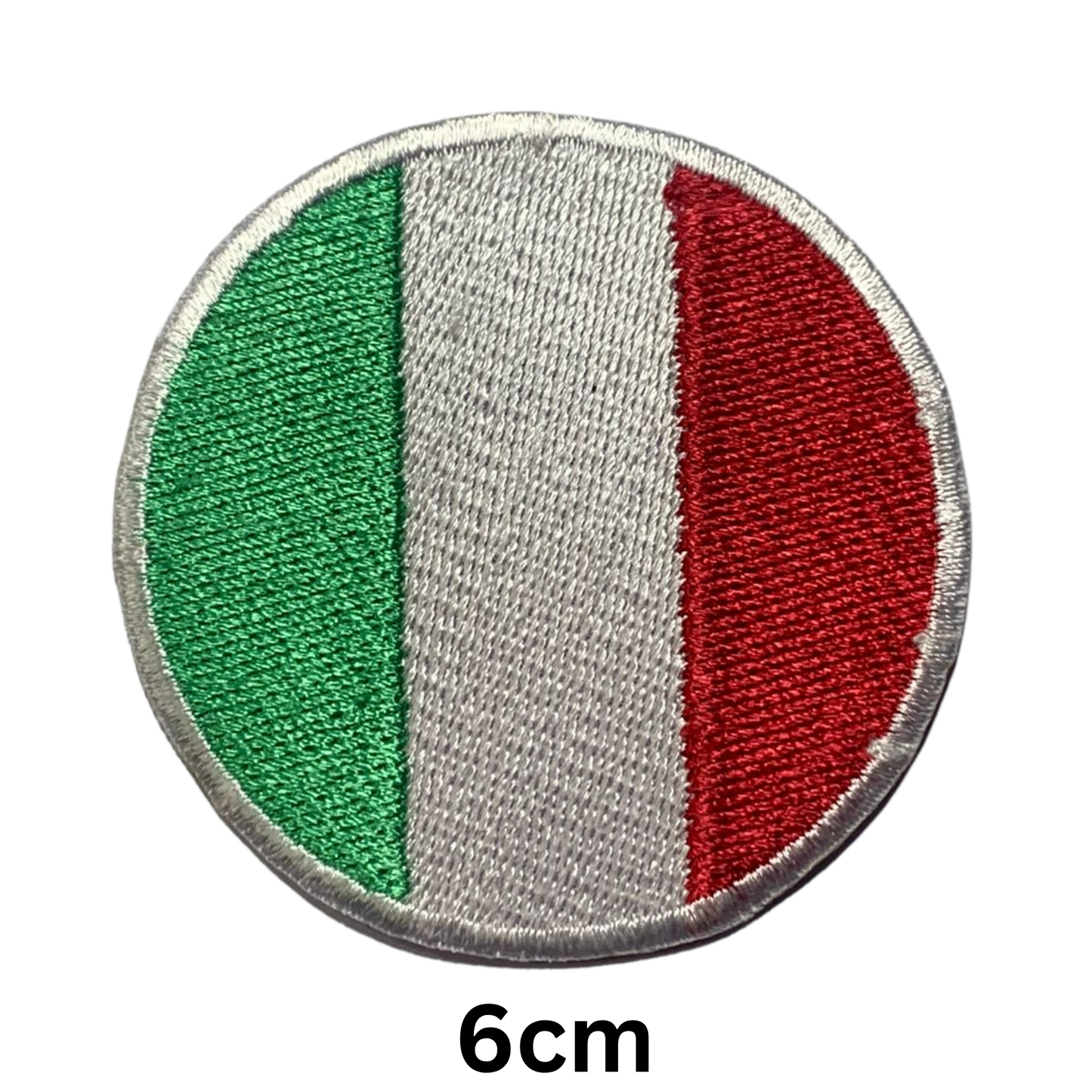 Round Flag Patch – 6cm Circular Embroidered Iron On / Sew On National Flag Badge | All Countries | Tactical Military Emblem for Hats, Jackets, Backpacks, Uniforms – Choose Your Country (A-J)