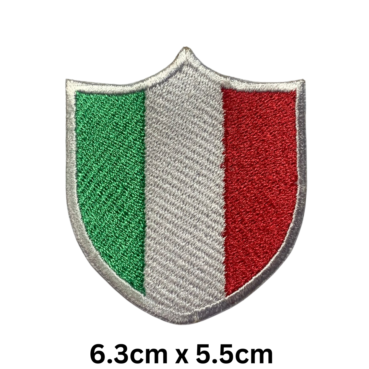 Shield Flag Patch – Embroidered Iron On / Sew On Shield Shaped National Flag Badge | All Countries Available | Heraldic Crest Patch for Jacket, Backpack, Biker Vest, Uniform – Choose Your Country (A-J)