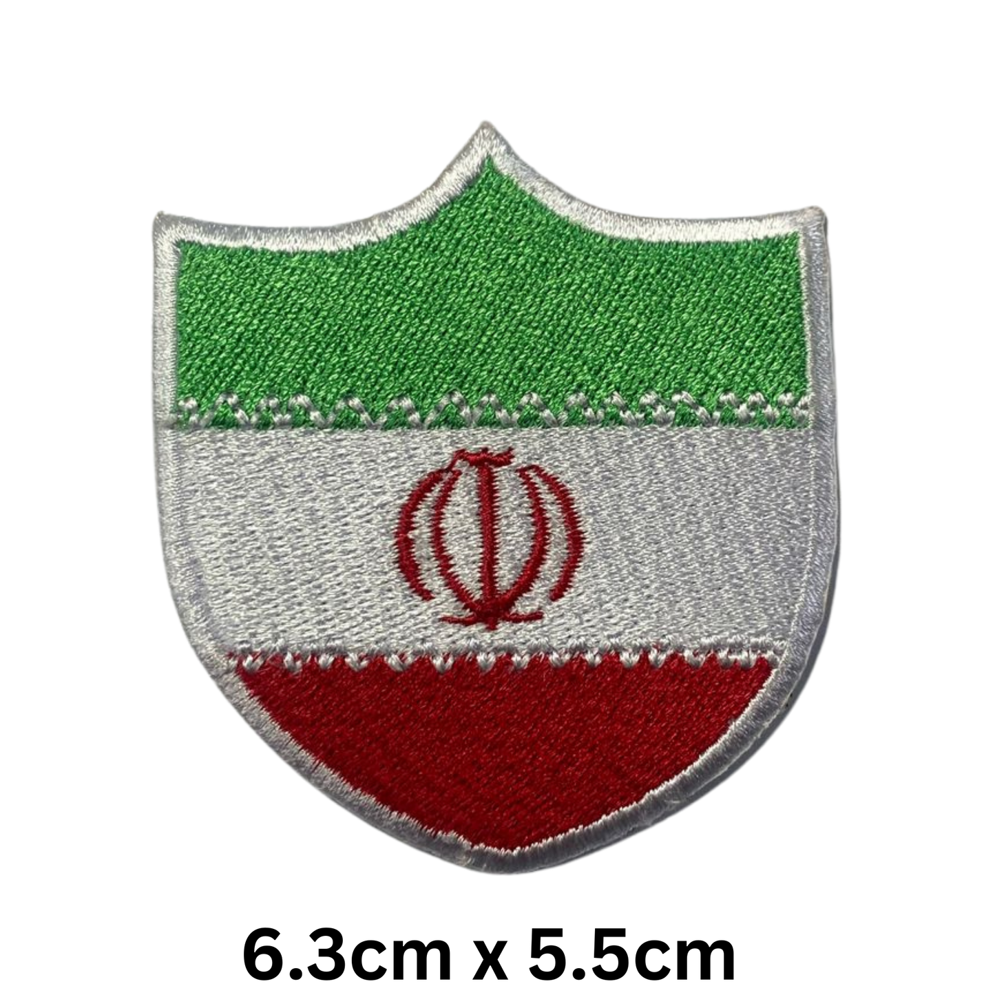 Shield Flag Patch – Embroidered Iron On / Sew On Shield Shaped National Flag Badge | All Countries Available | Heraldic Crest Patch for Jacket, Backpack, Biker Vest, Uniform – Choose Your Country (A-J)