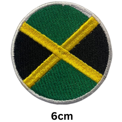 Round Flag Patch – 6cm Circular Embroidered Iron On / Sew On National Flag Badge | All Countries | Tactical Military Emblem for Hats, Jackets, Backpacks, Uniforms – Choose Your Country (A-J)