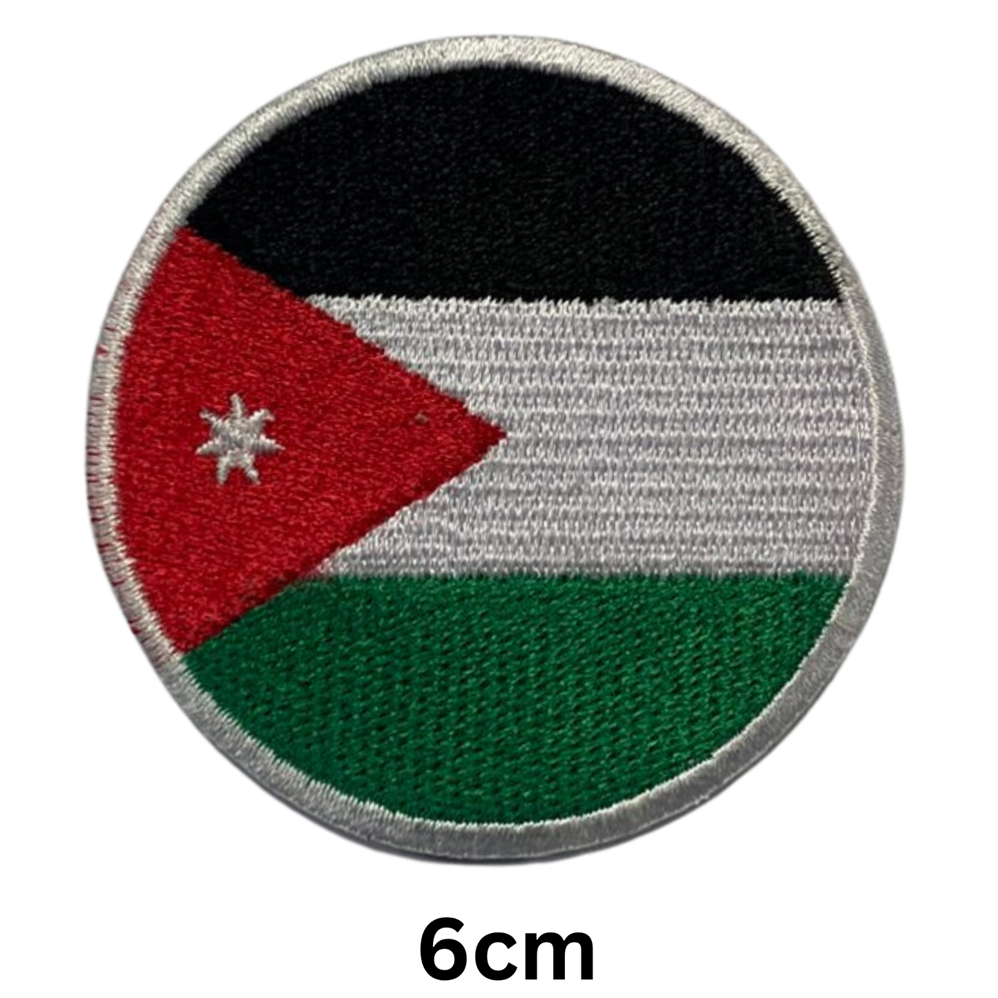 Round Flag Patch – 6cm Circular Embroidered Iron On / Sew On National Flag Badge | All Countries | Tactical Military Emblem for Hats, Jackets, Backpacks, Uniforms – Choose Your Country (A-J)