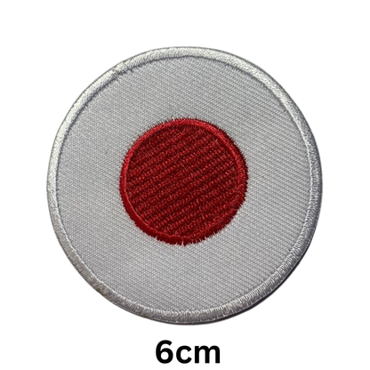 Round Flag Patch – 6cm Circular Embroidered Iron On / Sew On National Flag Badge | All Countries | Tactical Military Emblem for Hats, Jackets, Backpacks, Uniforms – Choose Your Country (A-J)