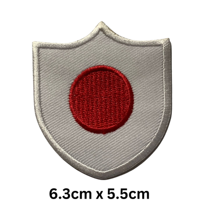 Shield Flag Patch – Embroidered Iron On / Sew On Shield Shaped National Flag Badge | All Countries Available | Heraldic Crest Patch for Jacket, Backpack, Biker Vest, Uniform – Choose Your Country (A-J)