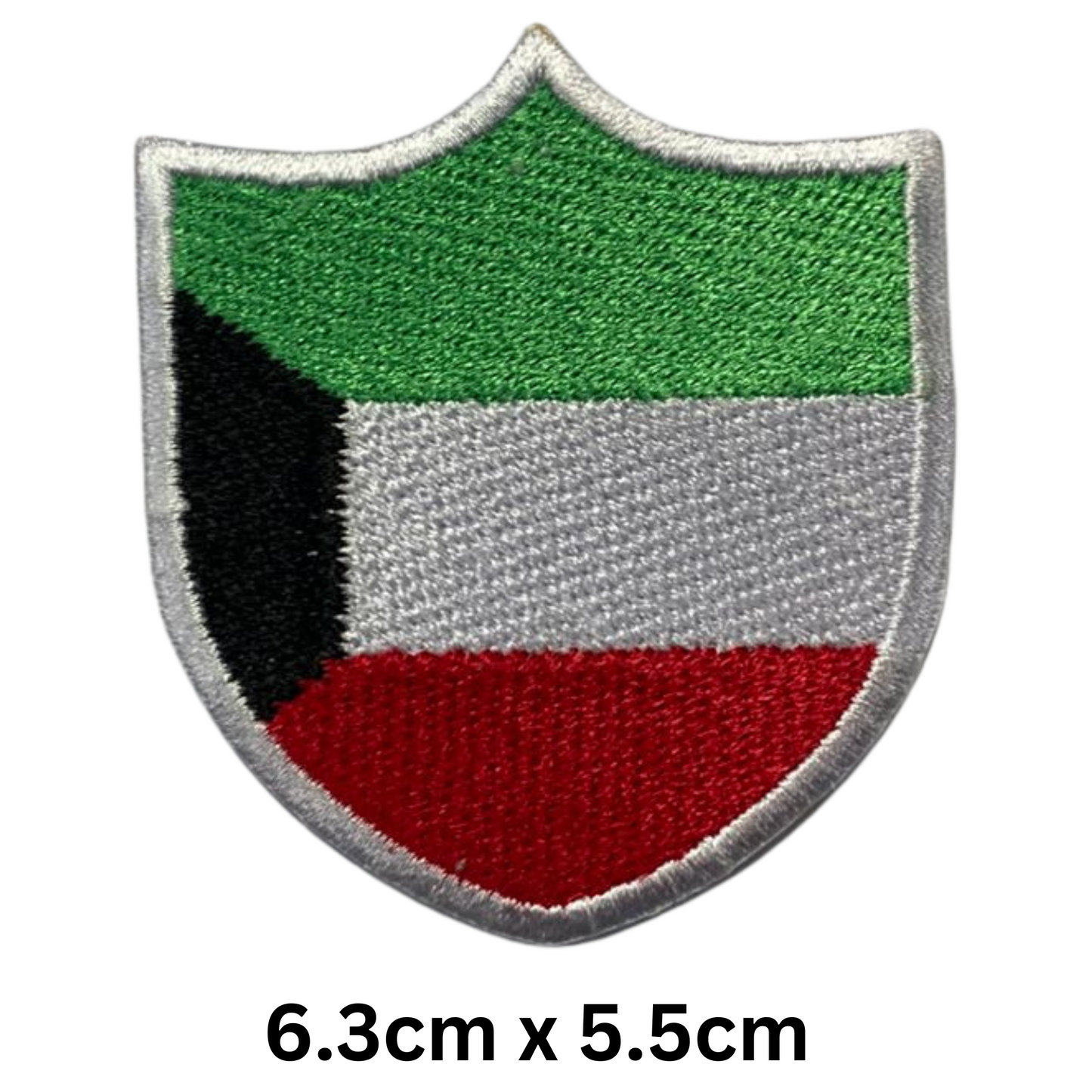 Shield Flag Patch – Embroidered Iron On / Sew On Shield Shaped National Flag Badge | All Countries Available | Heraldic Crest Patch for Jacket, Backpack, Biker Vest, Uniform – Choose Your Country (K-S)