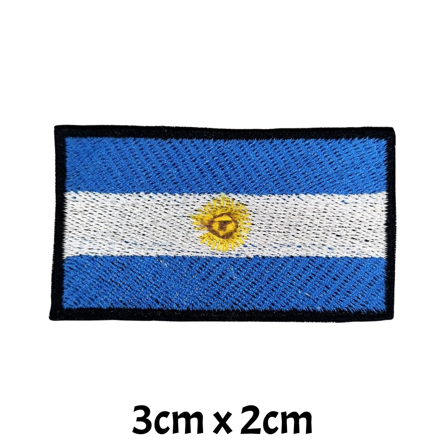 All Country Flag Patches (3 × 2 cm), Embroidered Iron-On/Sew On National Flags, Badge Traveler Gift Patch for Jacket, Backpack, Hat DIY Craft