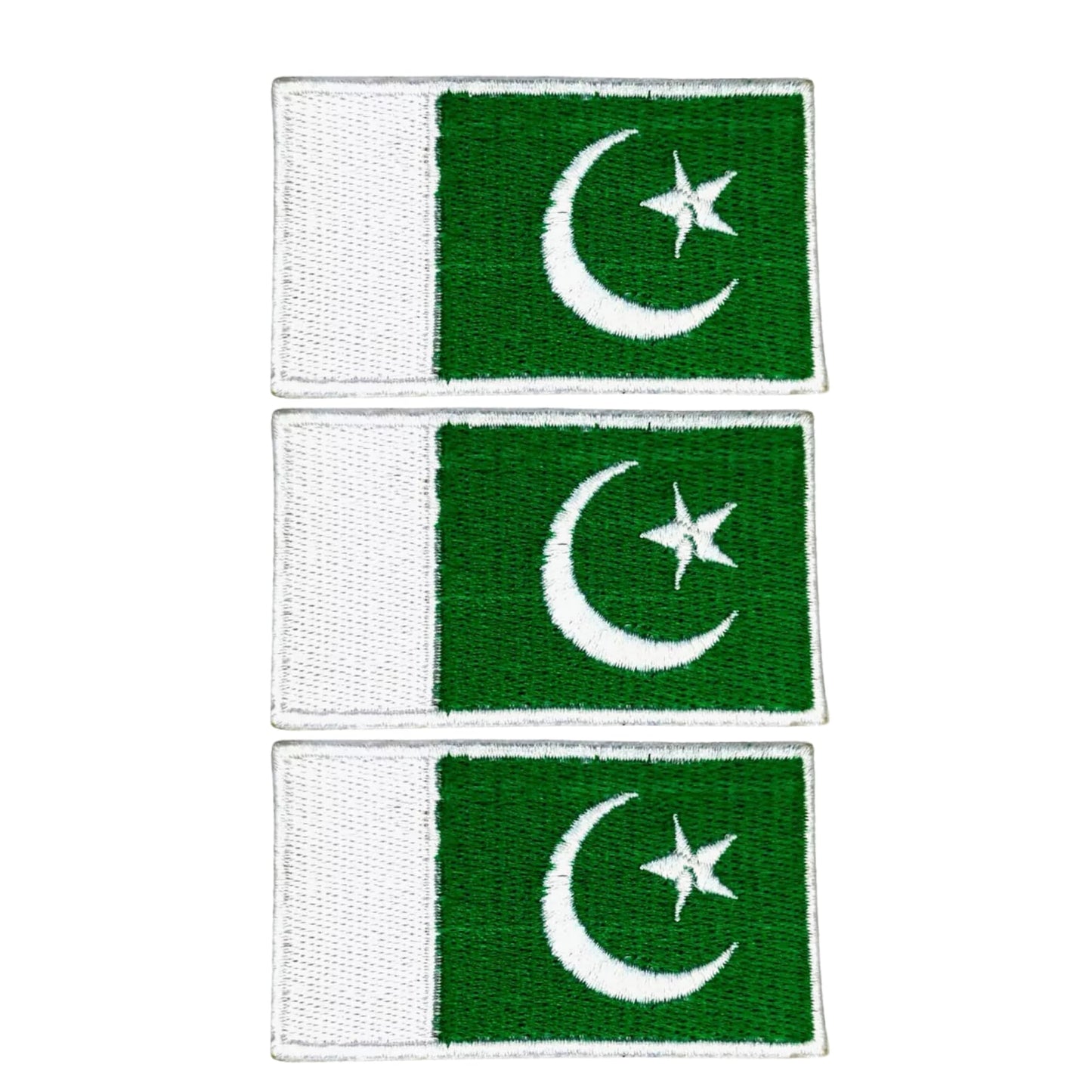 3 Pieces All Countries Flag Patches, 7×4 cm Embroidered Iron-On/Sew On National Flags, World Country Badge Appliques for Vest, Jacket, Backpack, Hat, (K-S)