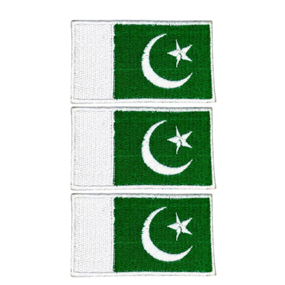 3 Pieces All Countries Flag Patches, 7×4 cm Embroidered Iron-On/Sew On National Flags, World Country Badge Appliques for Vest, Jacket, Backpack, Hat, (K-S)