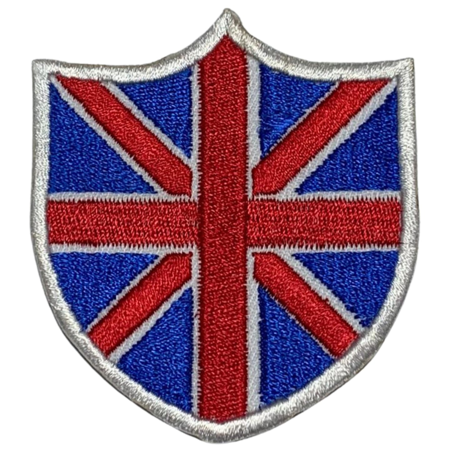 Union Jack Shield UK Flag Embroidery Iron-On Patches for Clothing Sew-On Applique for DIY Crafts Denim Jackets Jeans Backpacks