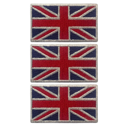 3 Pieces All Countries Flag Patches, 7×4 cm Embroidered Iron-On/Sew On National Flags, World Country Badge Appliques for Vest, Jacket, Backpack, Hat, (T-Z)