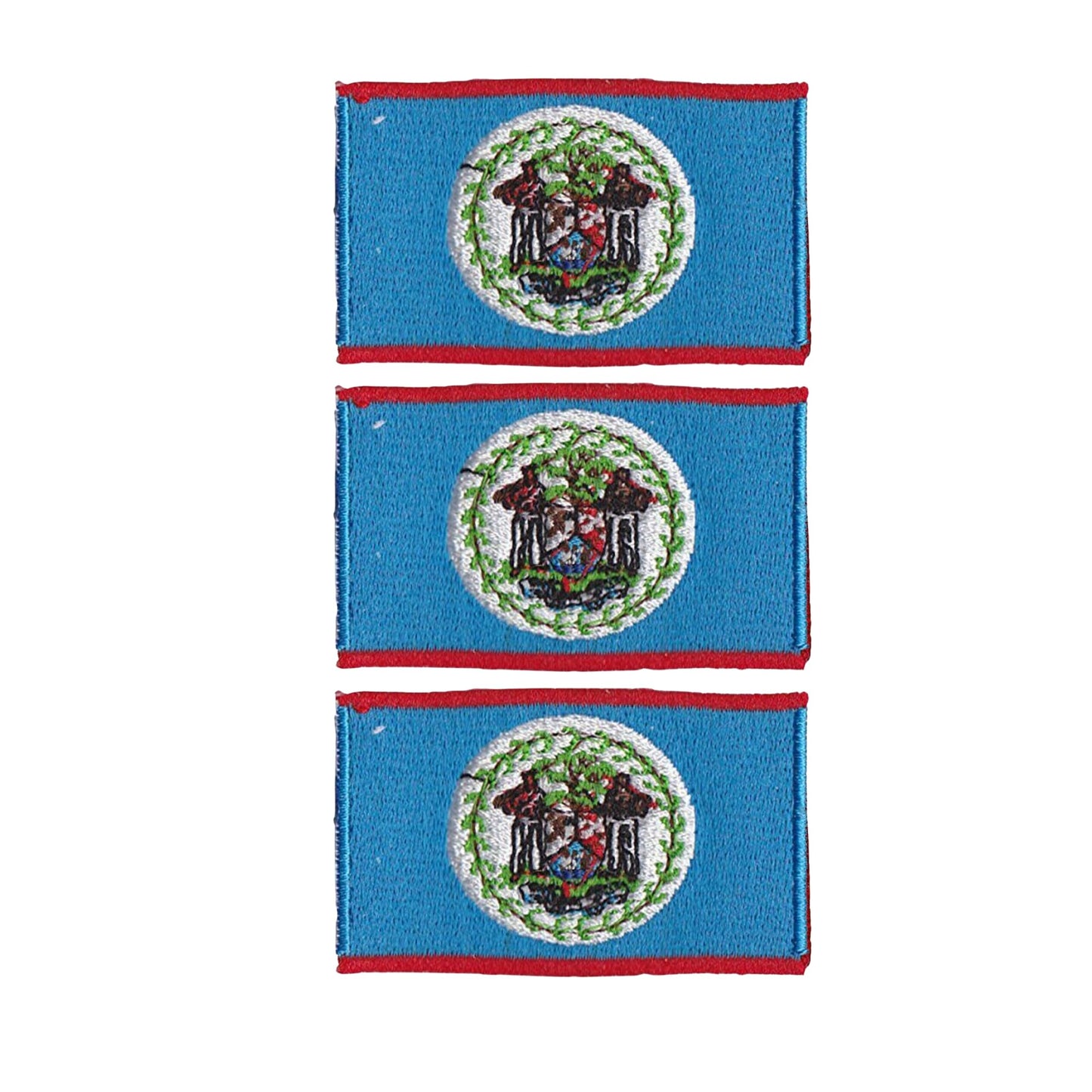 3 Pieces All Countries Flag Patches, 7×4 cm Embroidered Iron-On/Sew On National Flags, World Country Badge Appliques for Vest, Jacket, Backpack, Hat,(A-J)