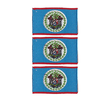 3 Pieces All Countries Flag Patches, 7×4 cm Embroidered Iron-On/Sew On National Flags, World Country Badge Appliques for Vest, Jacket, Backpack, Hat, (K-S)