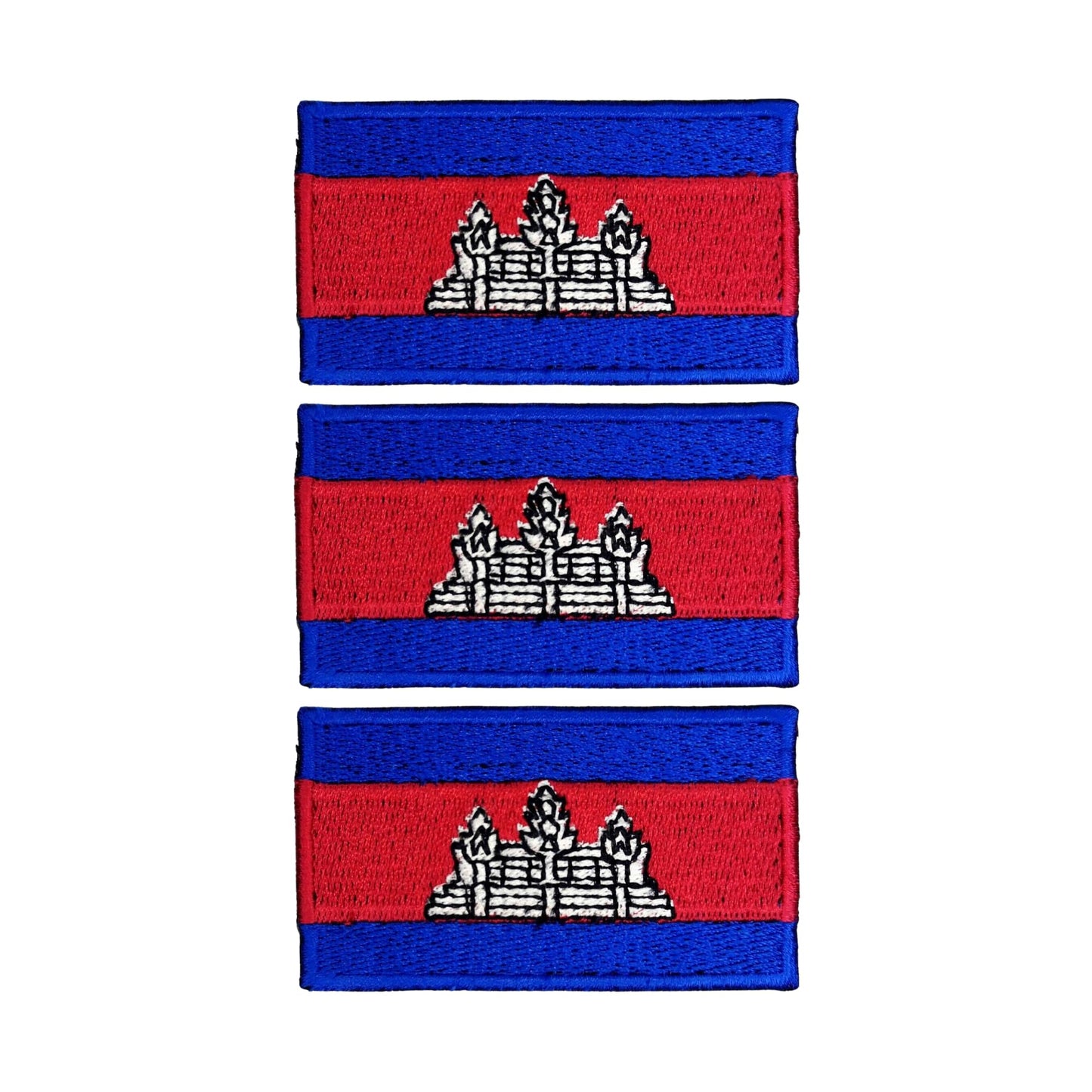 3 Pieces All Countries Flag Patches, 7×4 cm Embroidered Iron-On/Sew On National Flags, World Country Badge Appliques for Vest, Jacket, Backpack, Hat, (T-Z)