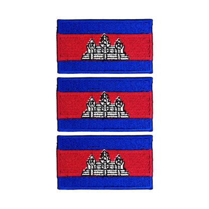 3 Pieces All Countries Flag Patches, 7×4 cm Embroidered Iron-On/Sew On National Flags, World Country Badge Appliques for Vest, Jacket, Backpack, Hat, (T-Z)
