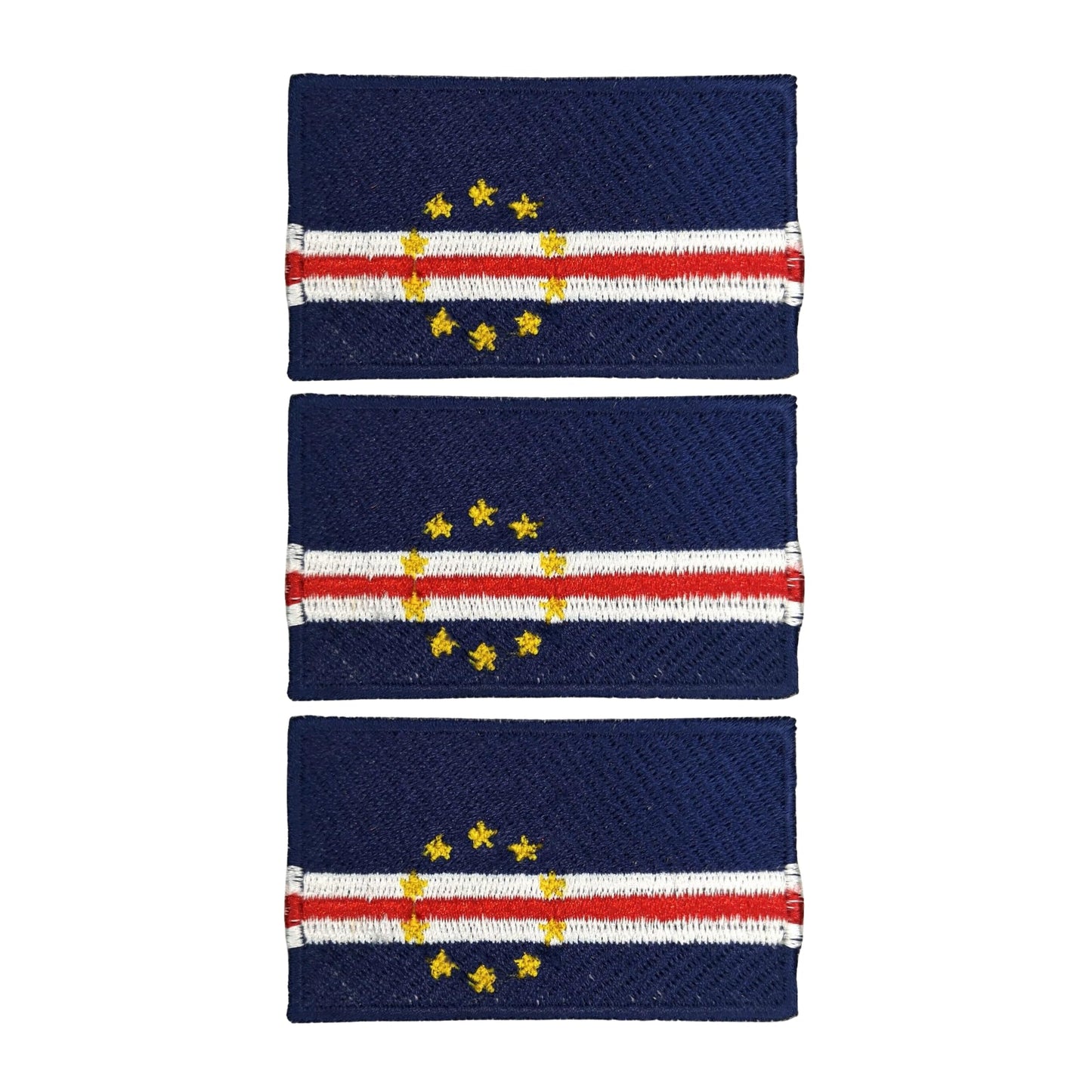 3 Pieces All Countries Flag Patches, 7×4 cm Embroidered Iron-On/Sew On National Flags, World Country Badge Appliques for Vest, Jacket, Backpack, Hat, (K-S)