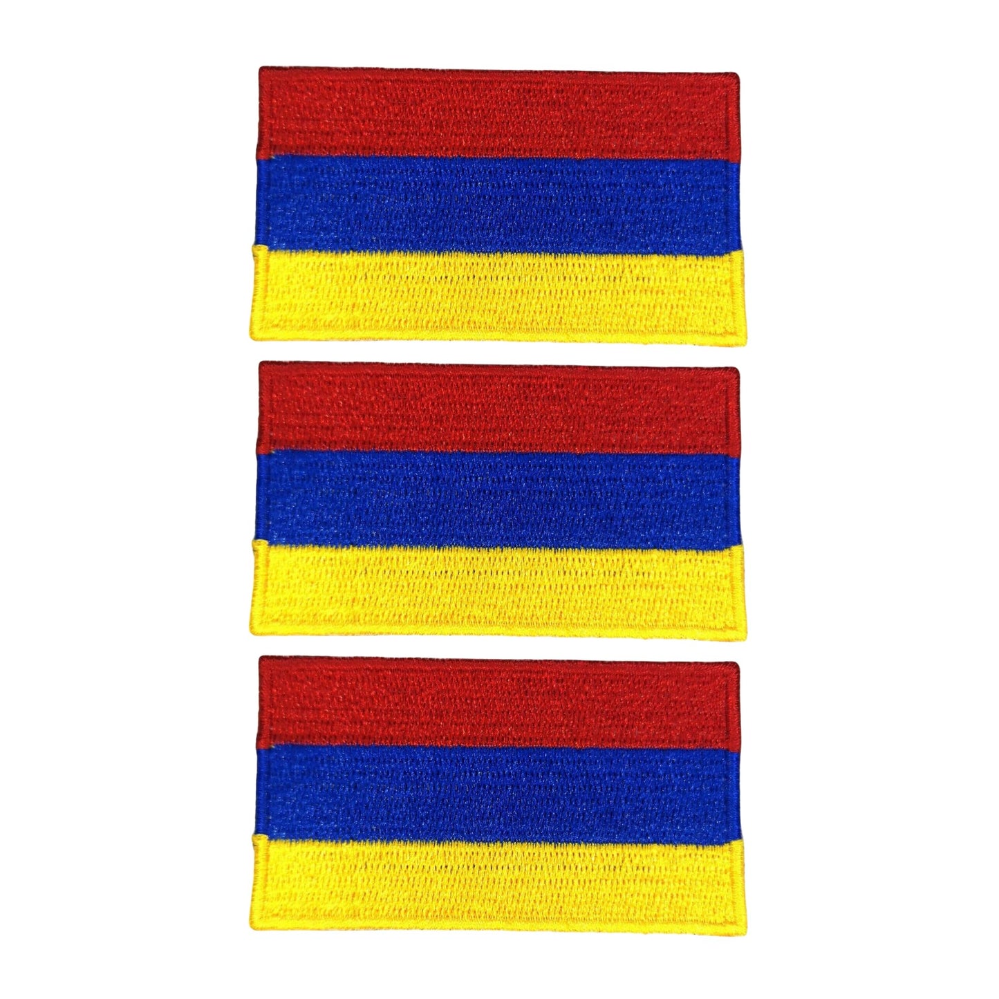 3 Pieces All Countries Flag Patches, 7×4 cm Embroidered Iron-On/Sew On National Flags, World Country Badge Appliques for Vest, Jacket, Backpack, Hat, (T-Z)