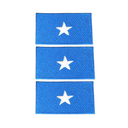 3 Pieces All Countries Flag Patches, 7×4 cm Embroidered Iron-On/Sew On National Flags, World Country Badge Appliques for Vest, Jacket, Backpack, Hat,(A-J)