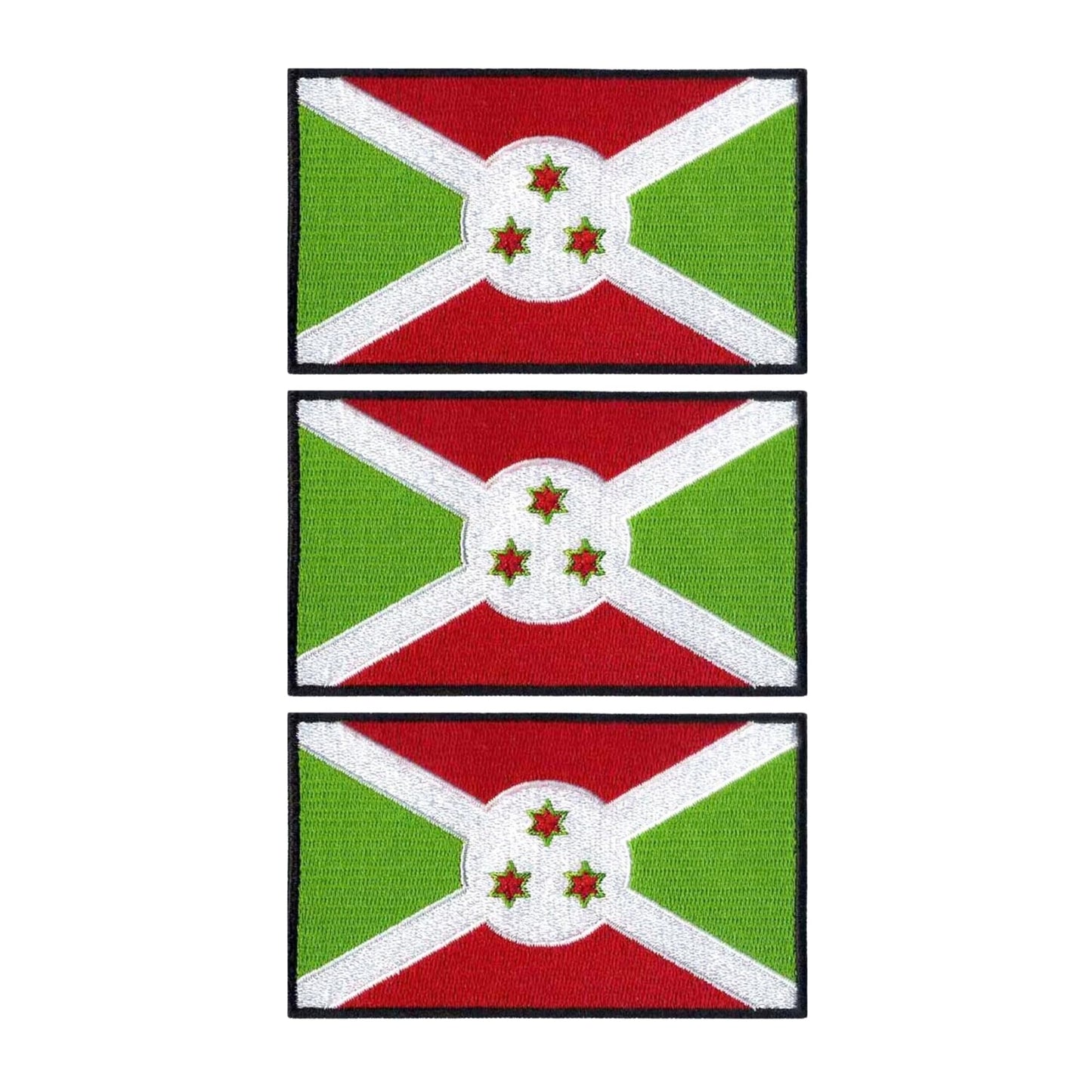 3 Pieces All Countries Flag Patches, 7×4 cm Embroidered Iron-On/Sew On National Flags, World Country Badge Appliques for Vest, Jacket, Backpack, Hat,(A-J)
