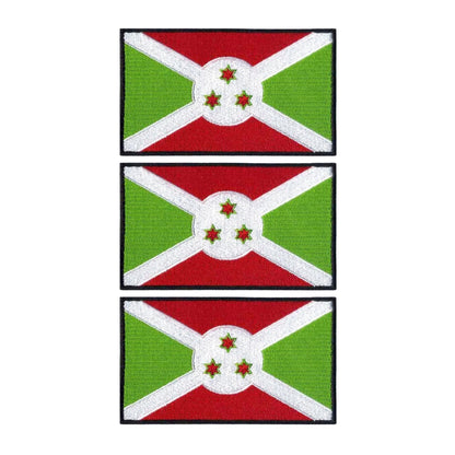 3 Pieces All Countries Flag Patches, 7×4 cm Embroidered Iron-On/Sew On National Flags, World Country Badge Appliques for Vest, Jacket, Backpack, Hat,(A-J)