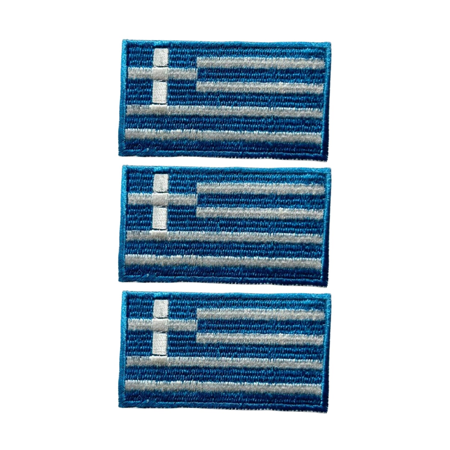 3 Pieces All Countries Flag Patches, 7×4 cm Embroidered Iron-On/Sew On National Flags, World Country Badge Appliques for Vest, Jacket, Backpack, Hat,(A-J)