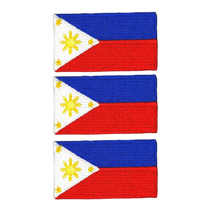 3 Pieces All Countries Flag Patches, 7×4 cm Embroidered Iron-On/Sew On National Flags, World Country Badge Appliques for Vest, Jacket, Backpack, Hat, (K-S)