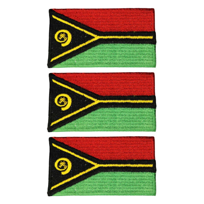 3 Pieces All Countries Flag Patches, 7×4 cm Embroidered Iron-On/Sew On National Flags, World Country Badge Appliques for Vest, Jacket, Backpack, Hat,(A-J)