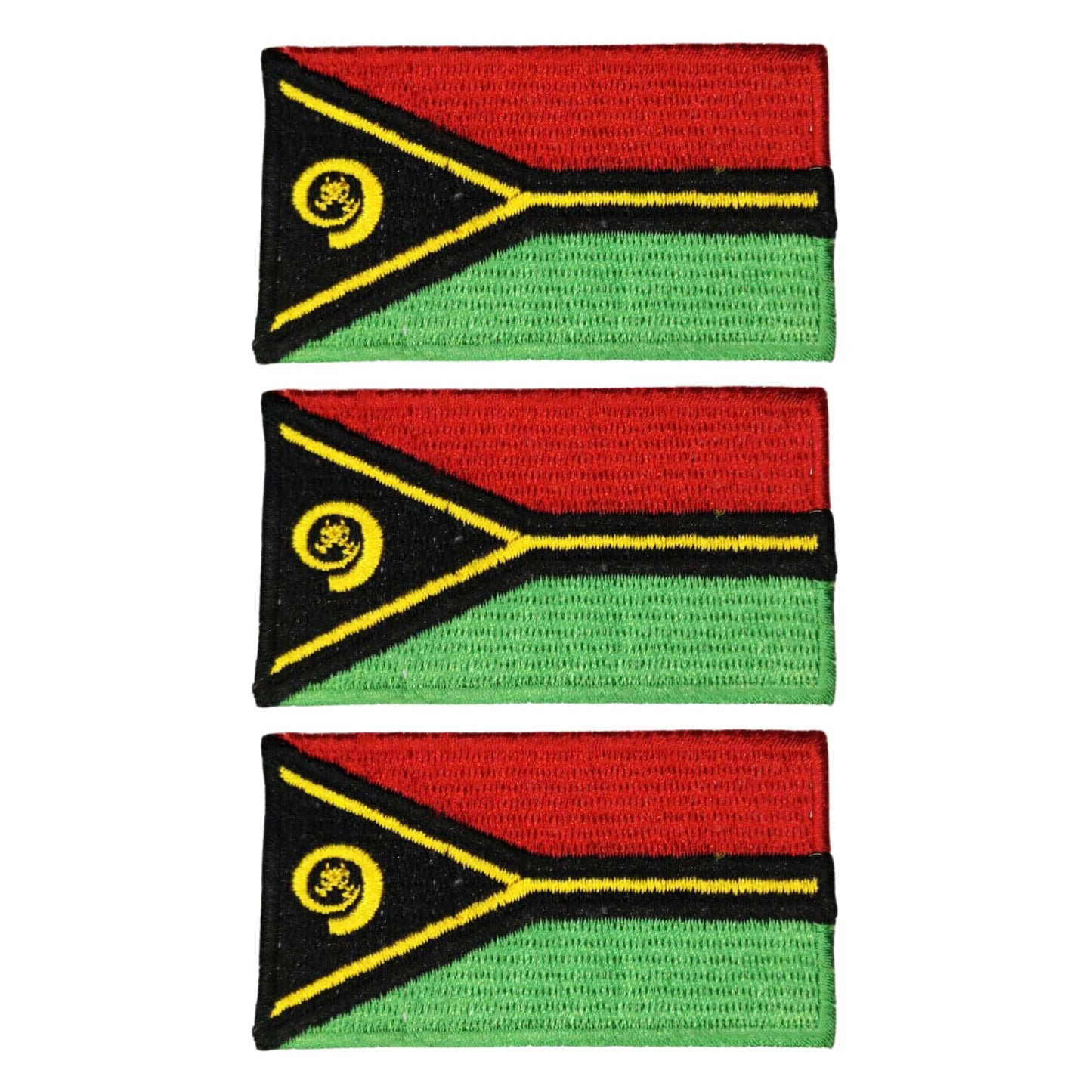3 Pieces All Countries Flag Patches, 7×4 cm Embroidered Iron-On/Sew On National Flags, World Country Badge Appliques for Vest, Jacket, Backpack, Hat, (T-Z)
