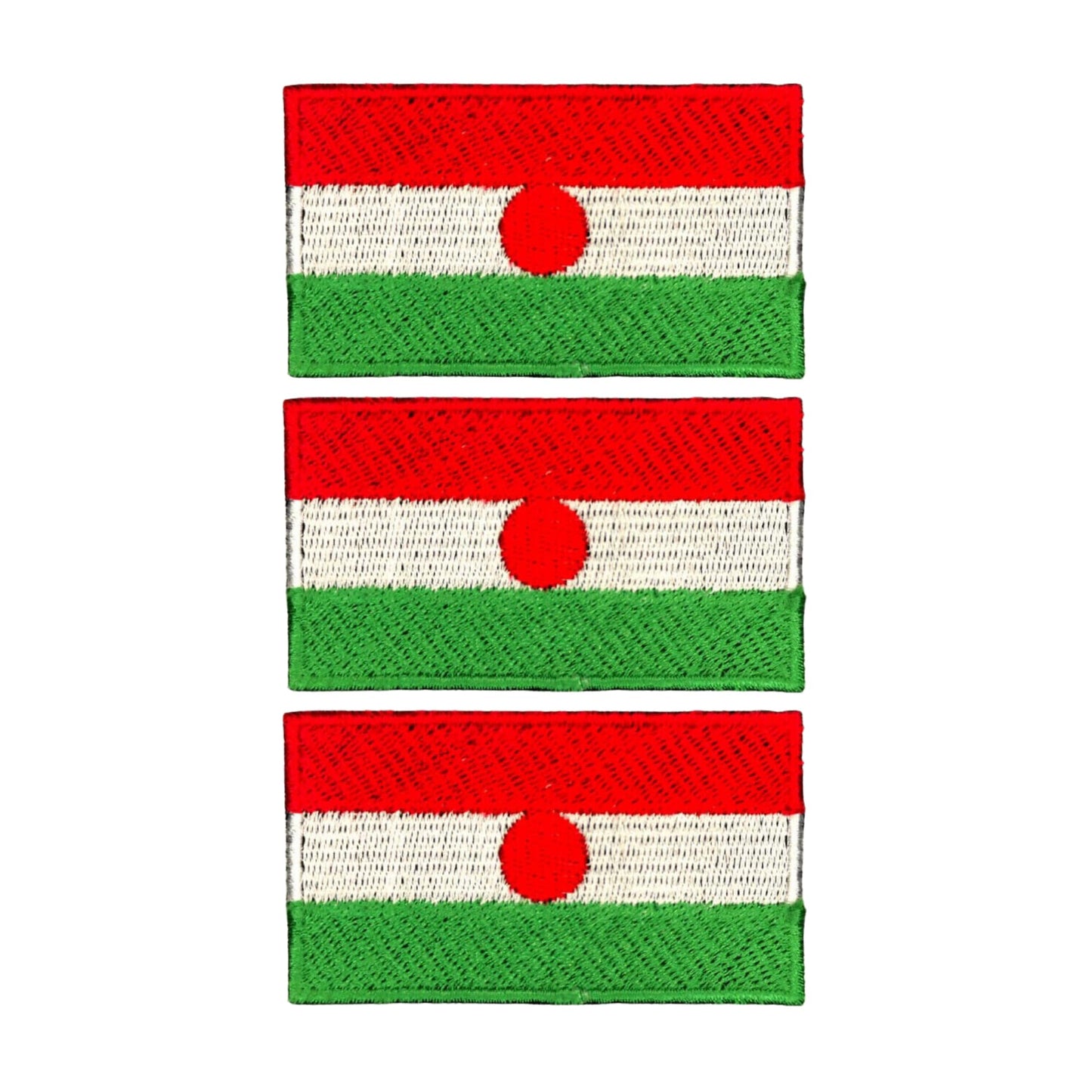3 Pieces All Countries Flag Patches, 7×4 cm Embroidered Iron-On/Sew On National Flags, World Country Badge Appliques for Vest, Jacket, Backpack, Hat, (T-Z)
