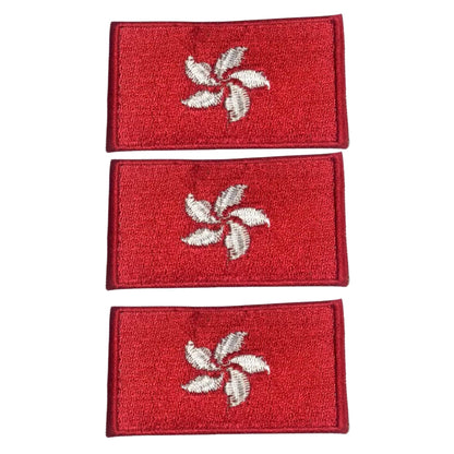 3 Pieces All Countries Flag Patches, 7×4 cm Embroidered Iron-On/Sew On National Flags, World Country Badge Appliques for Vest, Jacket, Backpack, Hat, (K-S)