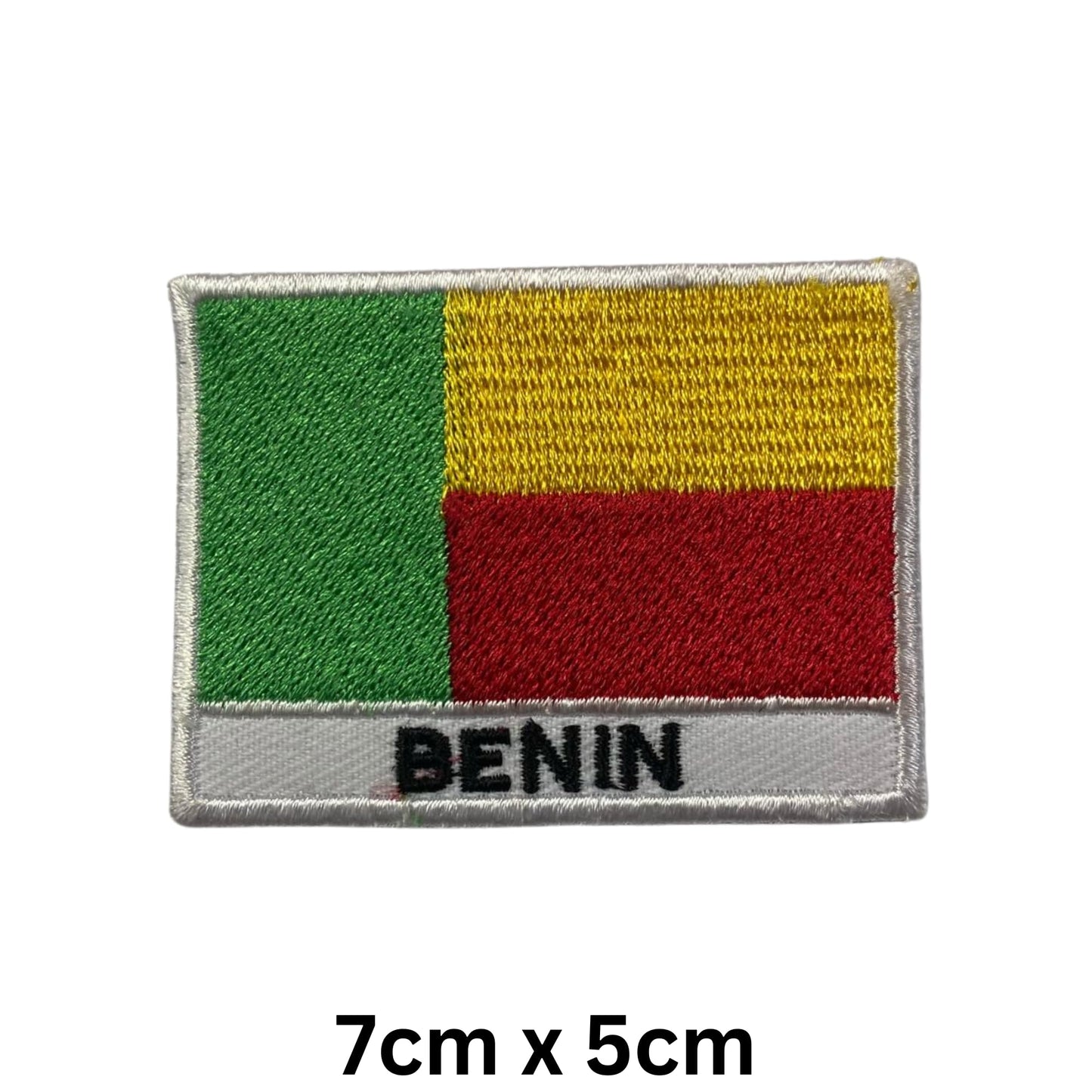 National Country Flag Iron On Patch, Set of 3, Embroidered Fabric Applique, 7cm x 5cm, Rectangular, United Kingdom Theme, for Jackets, Bags, Hats and Crafts (A-J)