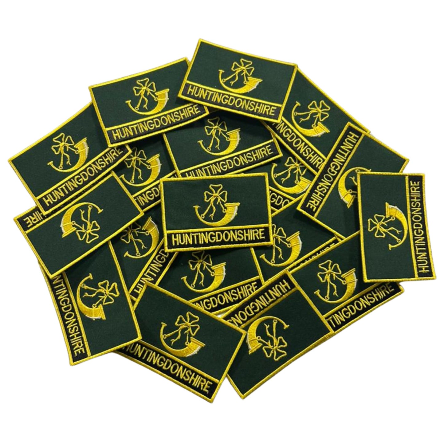 UK County Flag Patch 9.5cm x 6cm Embroidered Iron On/Sew On Badge Durable Fabric Applique for Jackets, Backpacks, Hats, and Clothing