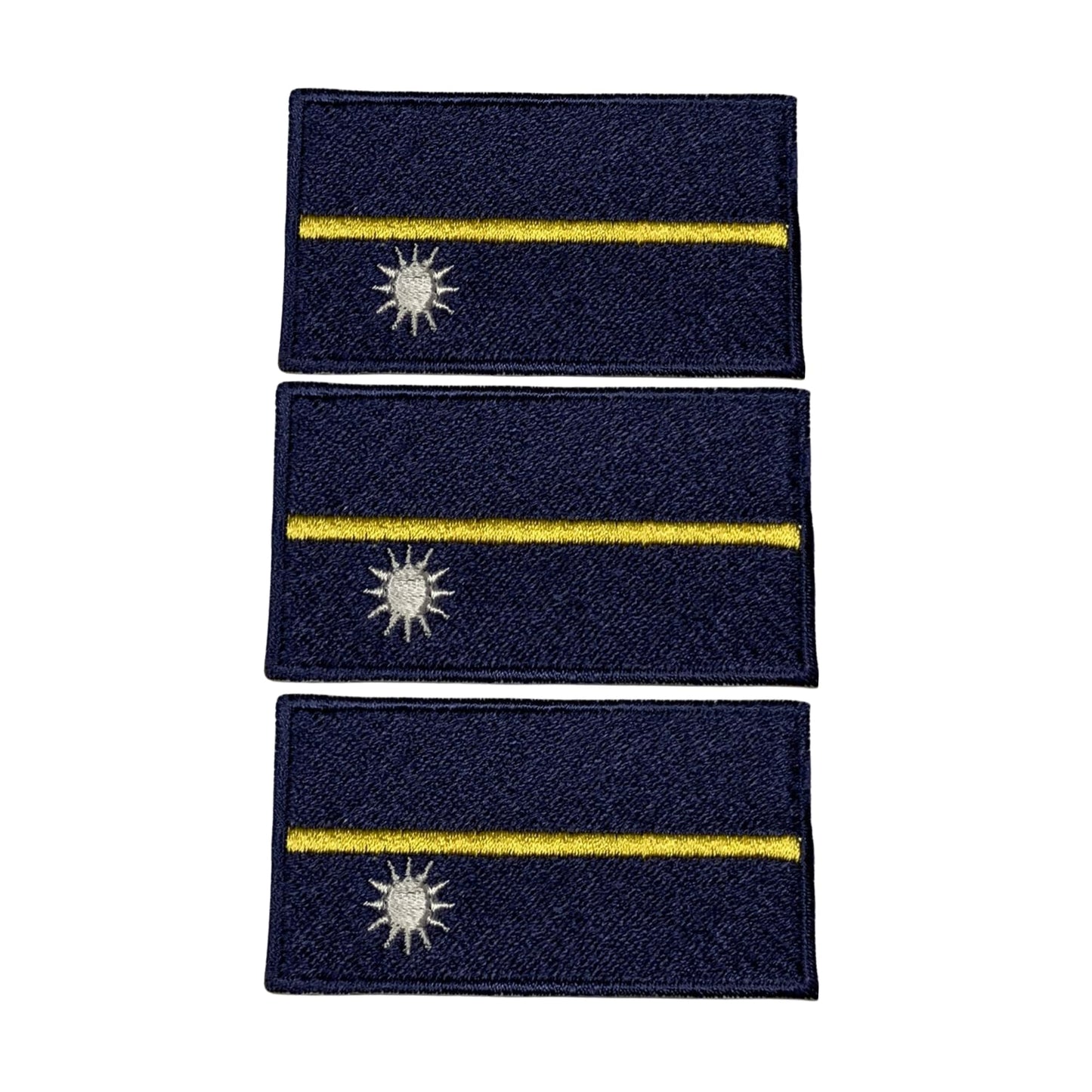 3 Pieces All Countries Flag Patches, 7×4 cm Embroidered Iron-On/Sew On National Flags, World Country Badge Appliques for Vest, Jacket, Backpack, Hat, (T-Z)
