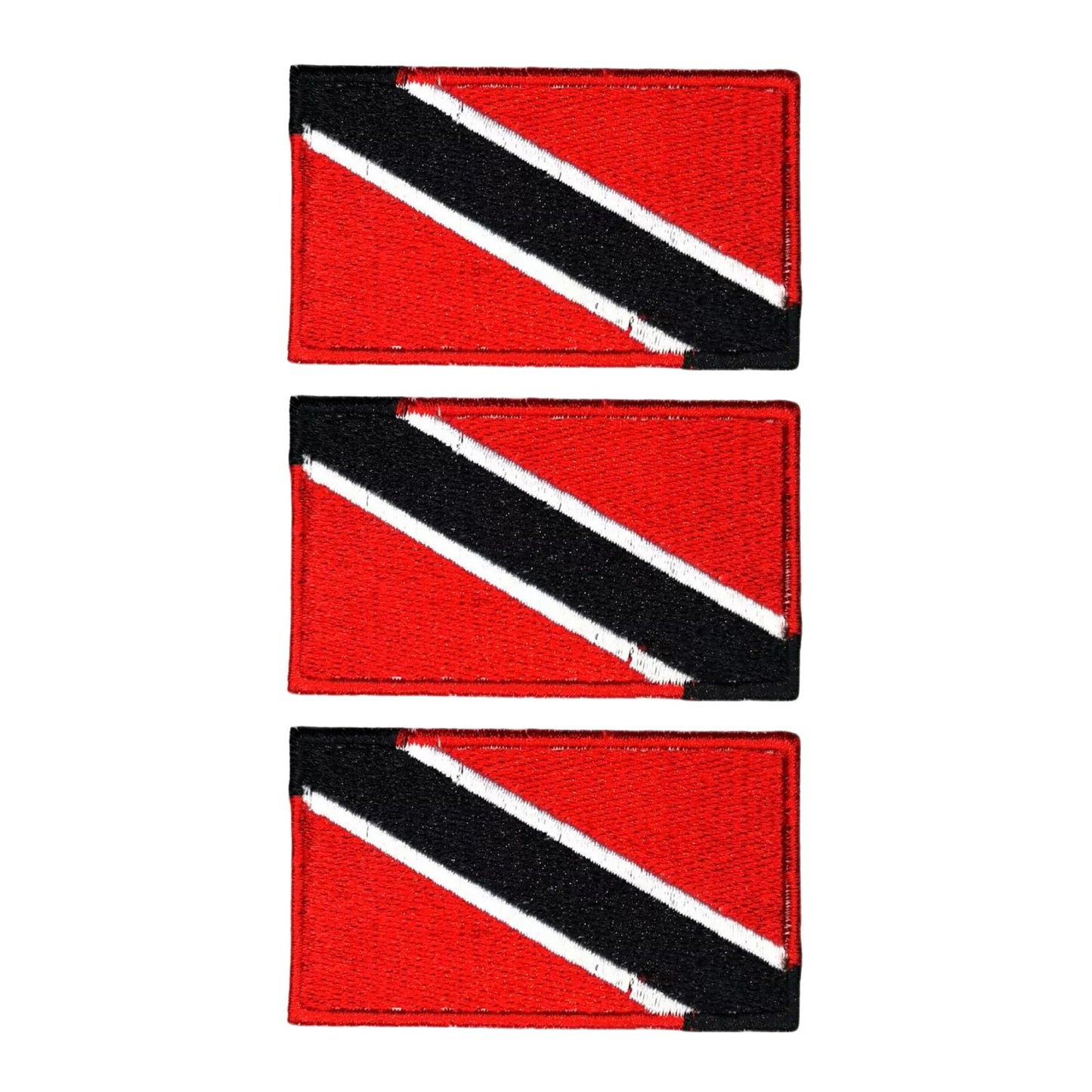 3 Pieces All Countries Flag Patches, 7×4 cm Embroidered Iron-On/Sew On National Flags, World Country Badge Appliques for Vest, Jacket, Backpack, Hat, (T-Z)