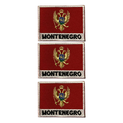 National Country Flag Iron On Patch, Set of 3, Embroidered Fabric Applique, 7cm x 5cm, Rectangular, United Kingdom Theme, for Jackets, Bags, Hats and Crafts (A-J)