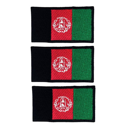 3 Pieces All Countries Flag Patches, 7×4 cm Embroidered Iron-On/Sew On National Flags, World Country Badge Appliques for Vest, Jacket, Backpack, Hat,(A-J)