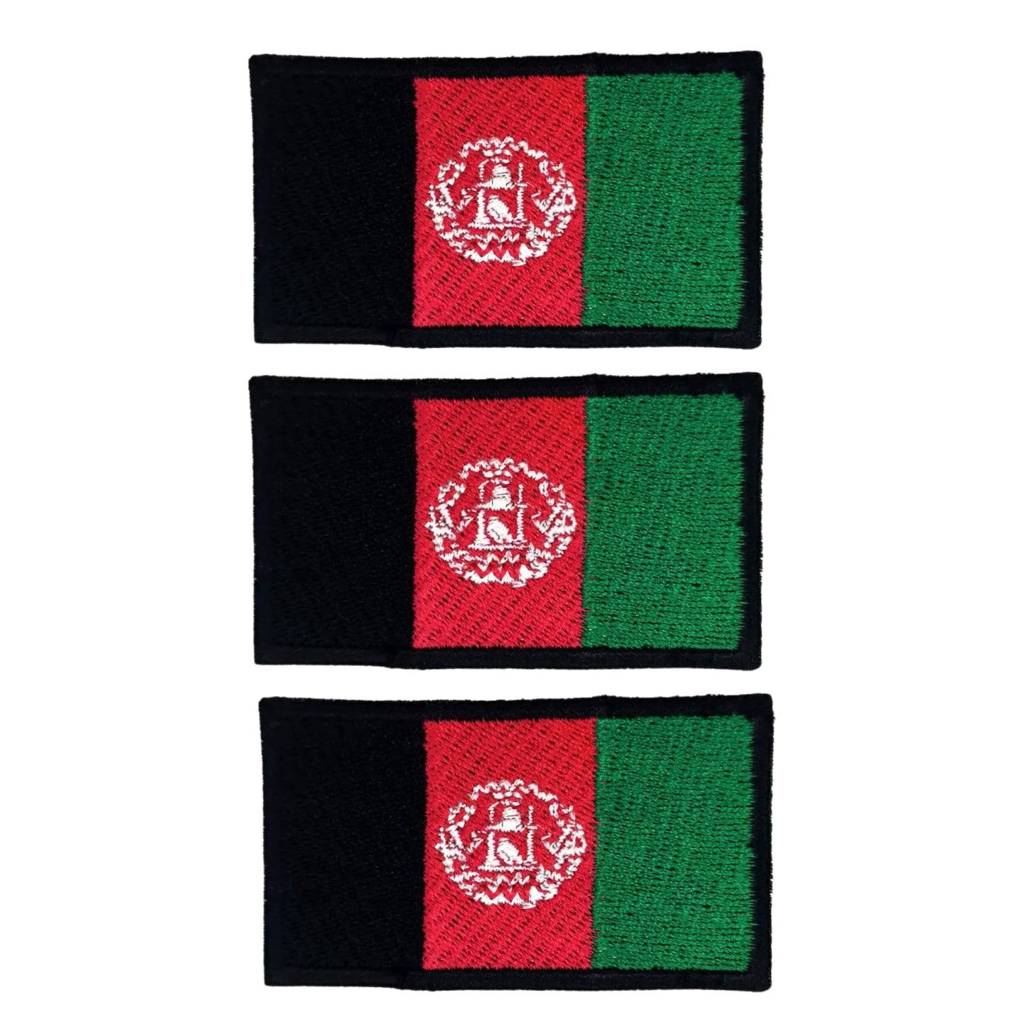 3 Pieces All Countries Flag Patches, 7×4 cm Embroidered Iron-On/Sew On National Flags, World Country Badge Appliques for Vest, Jacket, Backpack, Hat, (K-S)