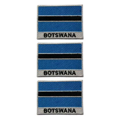 National Country Flag Iron On Patch, Set of 3, Embroidered Fabric Applique, 7cm x 5cm, Rectangular, United Kingdom Theme, for Jackets, Bags, Hats and Crafts (A-J)